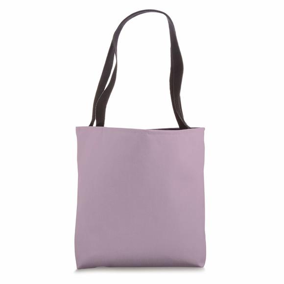 Lilac Luster Plain Solid Color Simple Classic Tote Bag :| - Picture 1 of 4